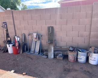Yard Tools And Project Materials