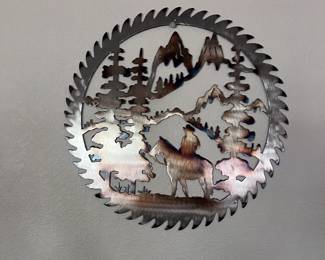 Woodland Saw Blade Wall Art
