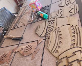 Patio Table And Decorative Panels