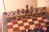 Democrats vs. Republicans chess table by Sticks Furniture.