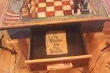 Democrats vs. Republicans chess table by Sticks Furniture.