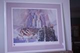 Charles Billich - limited edition signed print 3' by 2 1/2' titled "Victory"