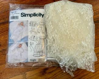 Sinplicity Baby Clothes Patterns with Lace Fabric