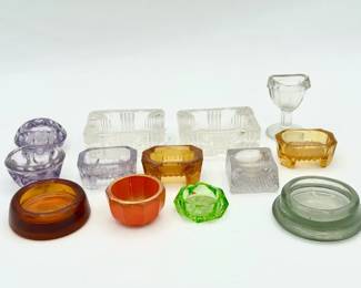 Vintage Salt Cellars, Ashtrays & Eye Cup