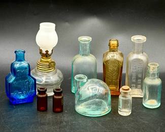 Collection Of Small Vintage Bottles
