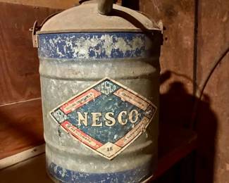 Vintage Nesco Metal Oil Canister