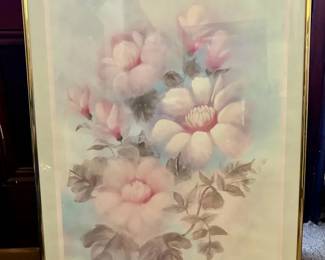 Pink Flowers Framed Print