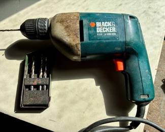 Black & Decker Electric Drill with Bits