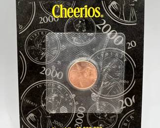 Cheerios 2000 Penny NRFP with Certificate of Authenticity