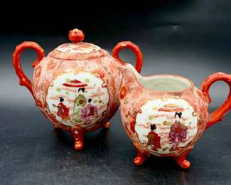 Vintage Japanese Teapot & Creamer