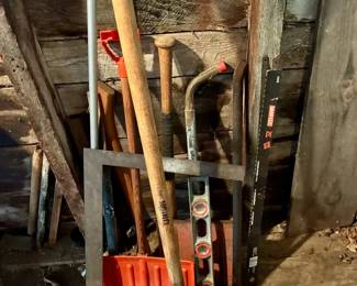 Vintage Large Hand Tools Etc Mystery Lot