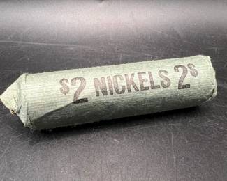 Unsearched Nickels Roll