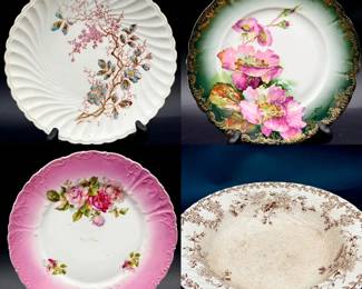 (4) Gorgeous Vintage Plates