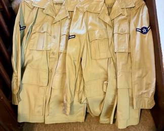 (2) Vintage Air Force Uniform Shirts