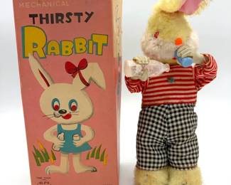 Mechanical Wind Up Thirsty Rabbit *Works*