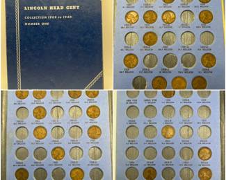 (37) Pennies in Lincoln Head Cent Album #1, 1909-1940