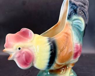 Colorful Chicken Vase