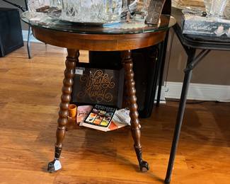 Antique sided table