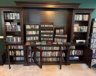 Just some of the CD and DVD collection