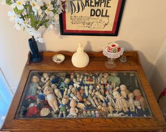 Kewpie dolls and ceramic/porcelain dolls 