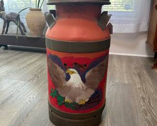 Vintage milk canister 