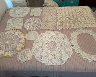 Crochet doily collection 