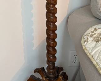 Wooden pedestal 