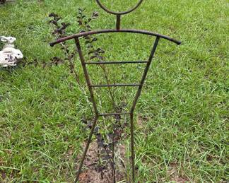 Metal man plant trellis 