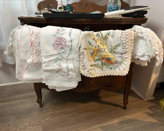 Embroidered linens 