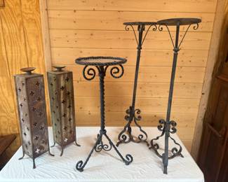 Large outdoor candle holders
