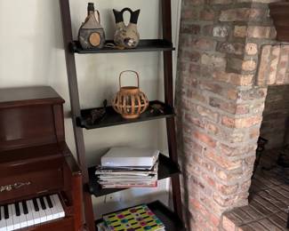 Ladder shelf, Piano may be for sale, confirming soon. Kawai Cherry wood. 