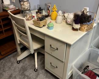pottery barn kids desk white