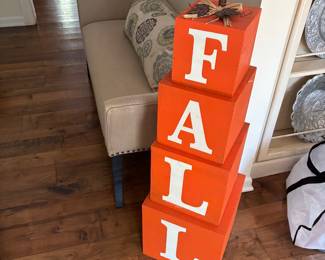 Wood Fall block set