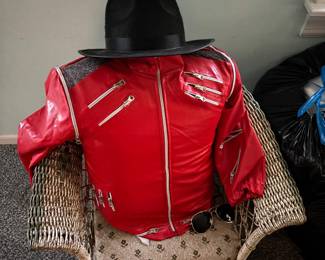 Can you guess who this might be?? Yep, MJ jacket and coat/glasses combo. So cute!