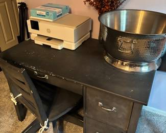 Student desk chalk painted