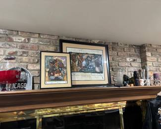 white sox decor, authentic african carvings