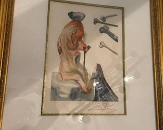 Salvador Dali Signed Woodblock The Divine Comedy At least 4 from Salvador Dali, will update pics soon.