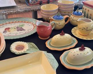 Pfaltzgraff Pistoulet dinnerware set of 128 pieces (Sold as full set)