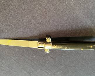 Vintage 1980s Italian switchblade, stamped “J INOX” from Maniago, Italy