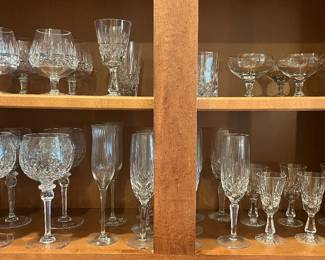 Crystal glassware sets