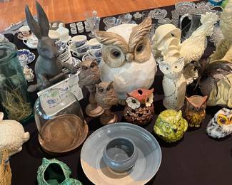 Owl figurine collection