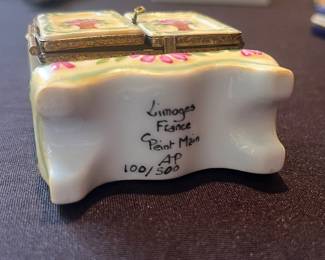 Authentic French Ligomes porcelain trinket boxes (rare finds)