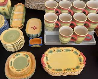 Pfaltzgraff Pistoulet dinnerware set of 128 pieces (Sold as full set)