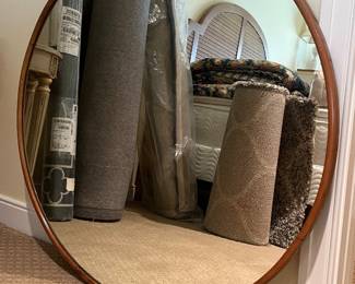 Bent wood mirror