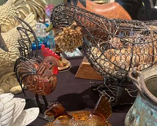 Chicken figurine collection