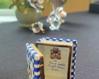 Authentic French Ligomes porcelain trinket boxes (rare finds)