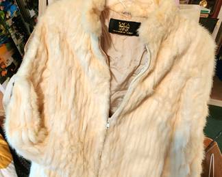 Vintage Rabbit fur mid-length coat