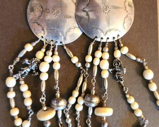 Vintage Mexican silver earrings