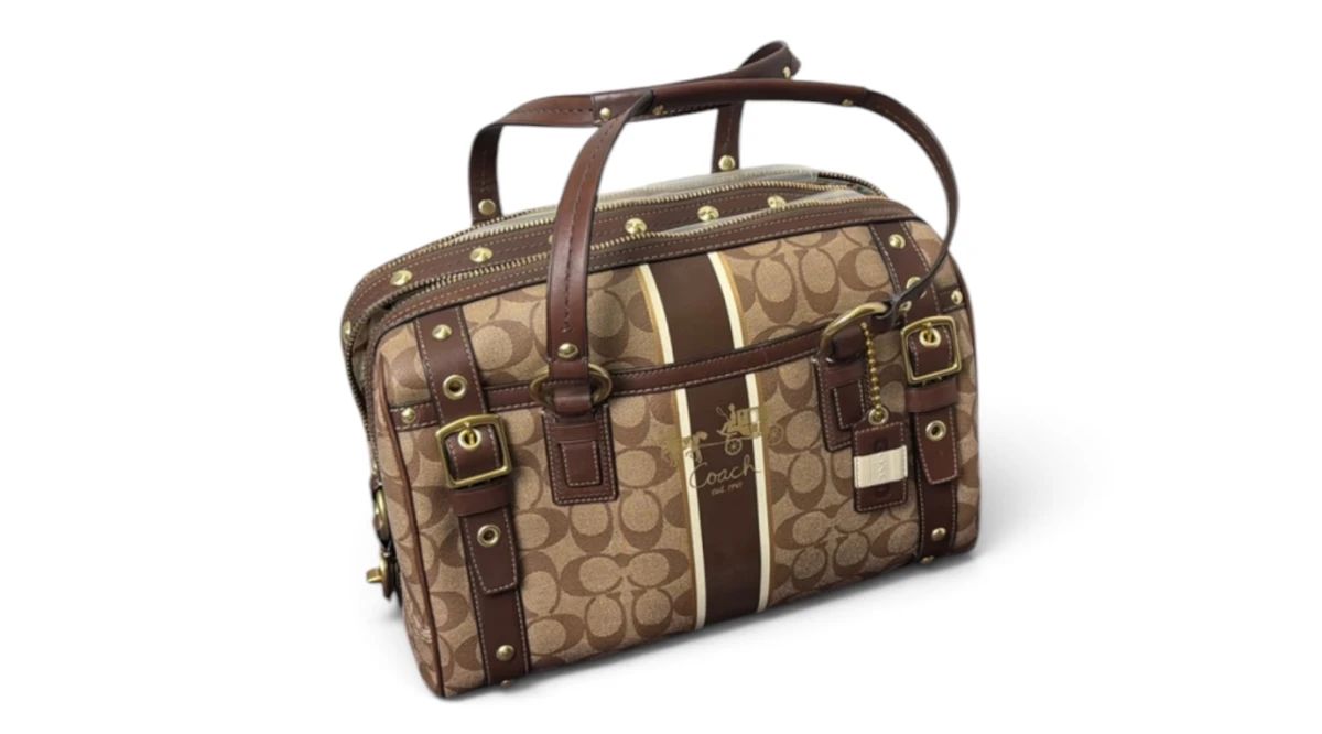 Coach Heritage Stripe bag
