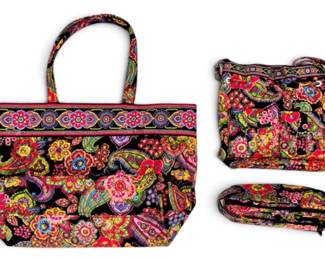 Vera Bradley quilted tote and bags